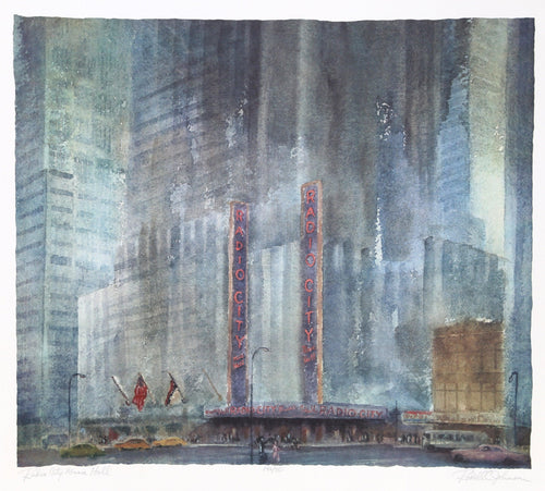 Radio City Music Hall Screenprint | Rodell C. Johnson,{{product.type}}