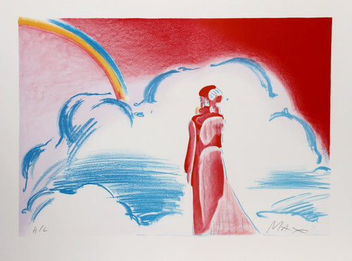 Rainbow and Clouds Lithograph | Peter Max,{{product.type}}