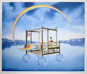 Rainbow Fantasy Lithograph | Tito Salomoni,{{product.type}}
