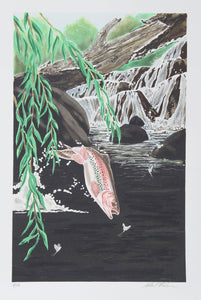 Rainbow Trout Lithograph | Allen Friedman,{{product.type}}