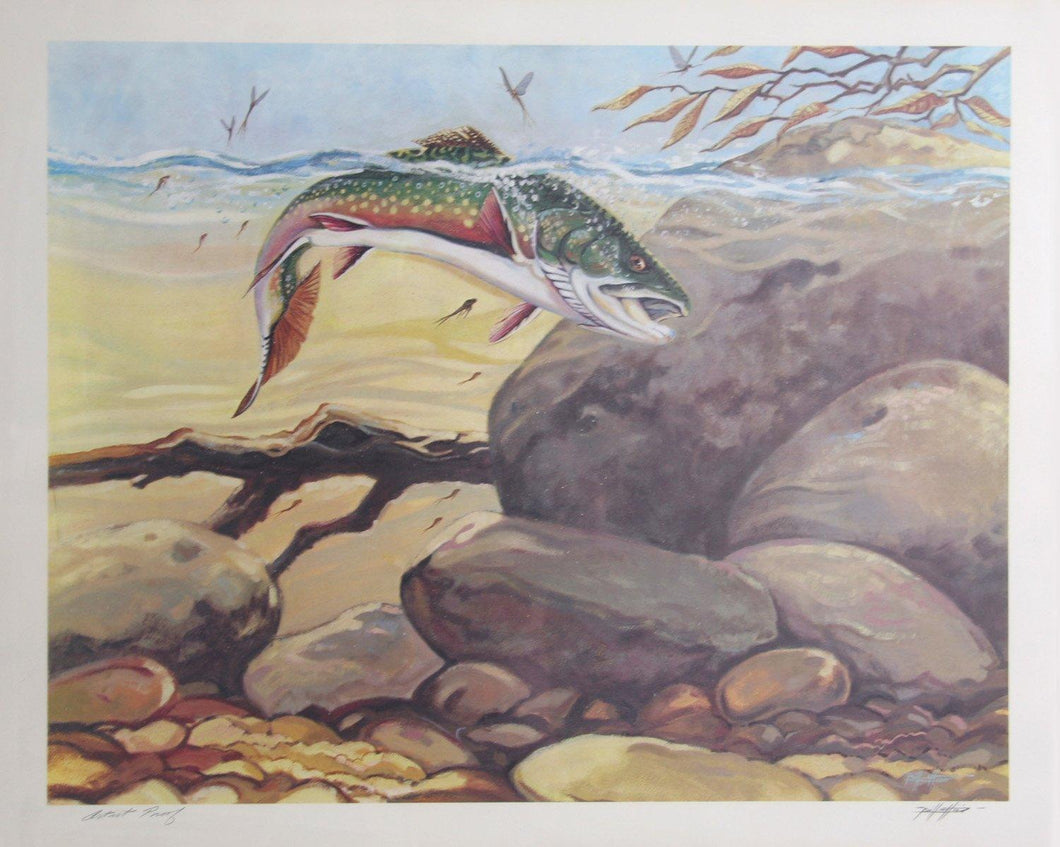 Rainbow Trout Lithograph | Bill Elliott,{{product.type}}