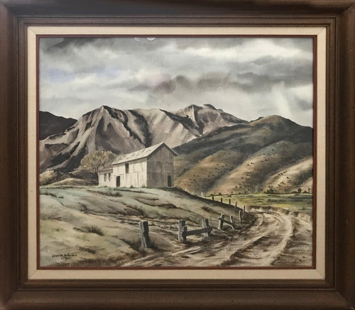 Ranch in Soledad Canyon Watercolor | John W. Burgess,{{product.type}}