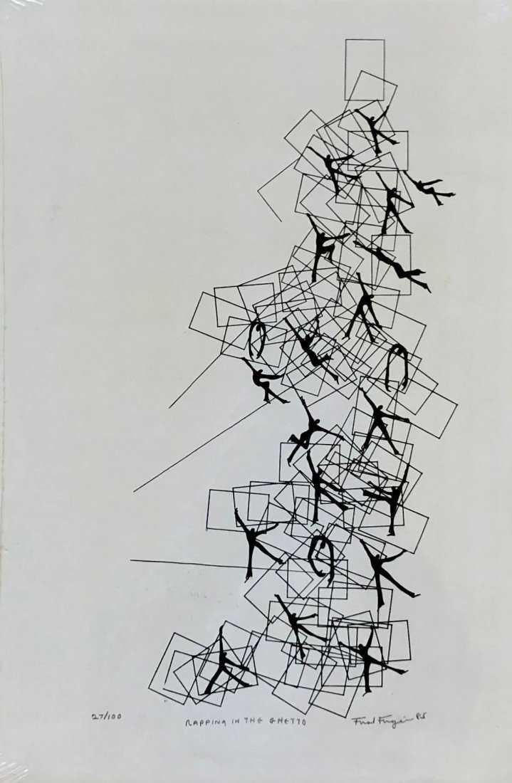 Rapping in the Ghetto Lithograph | Frank Frazier,{{product.type}}