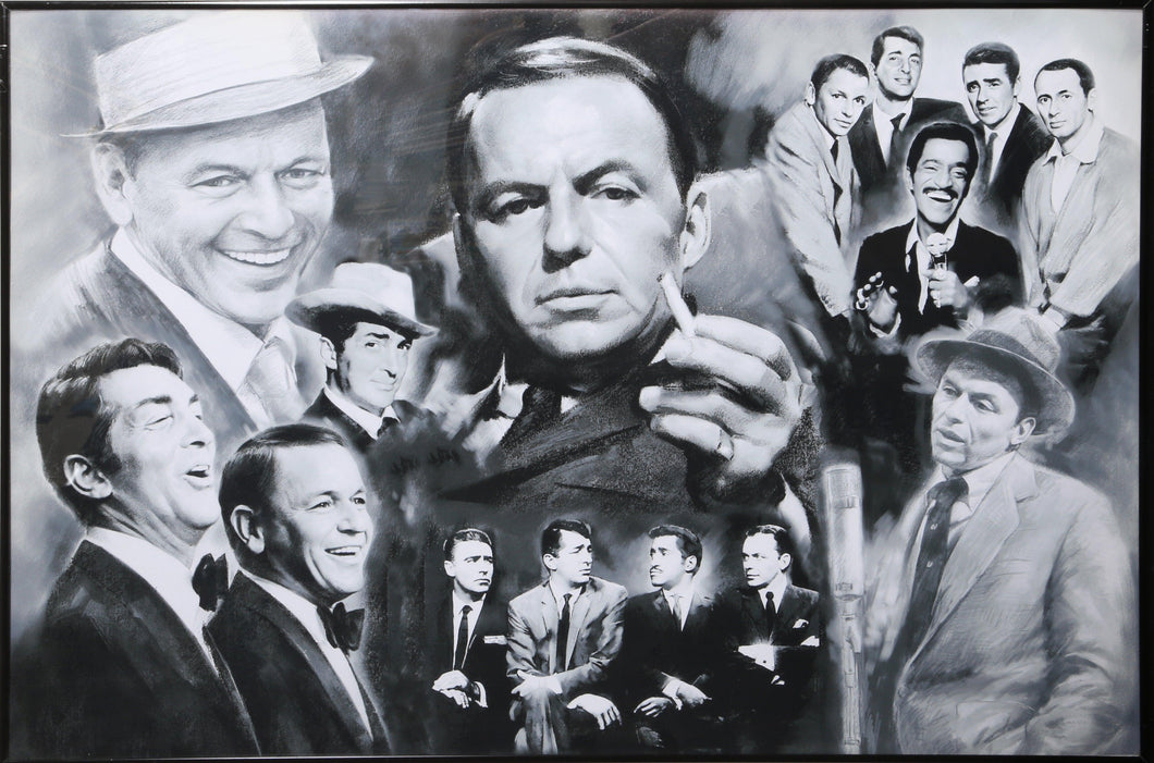 Rat Pack Collage Poster | Unknown Artist - Poster,{{product.type}}
