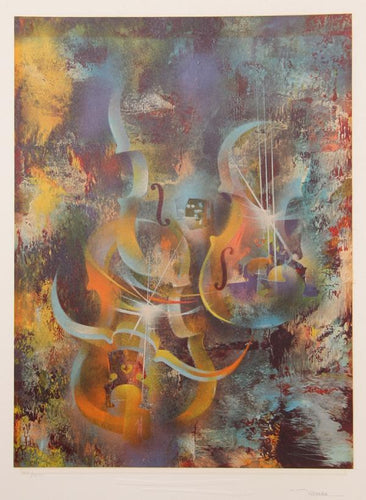 Ravel from the Sound of Color Portfolio Lithograph | Leonardo Nierman,{{product.type}}