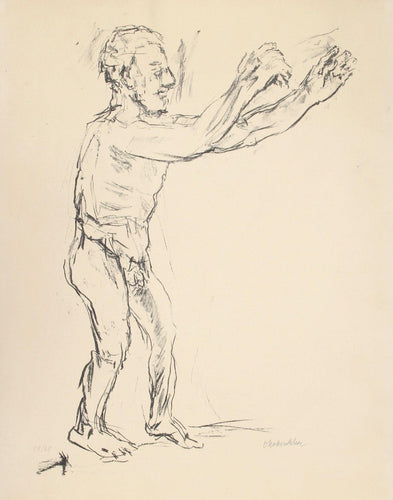 Reaching Man Lithograph | Oskar Kokoschka,{{product.type}}