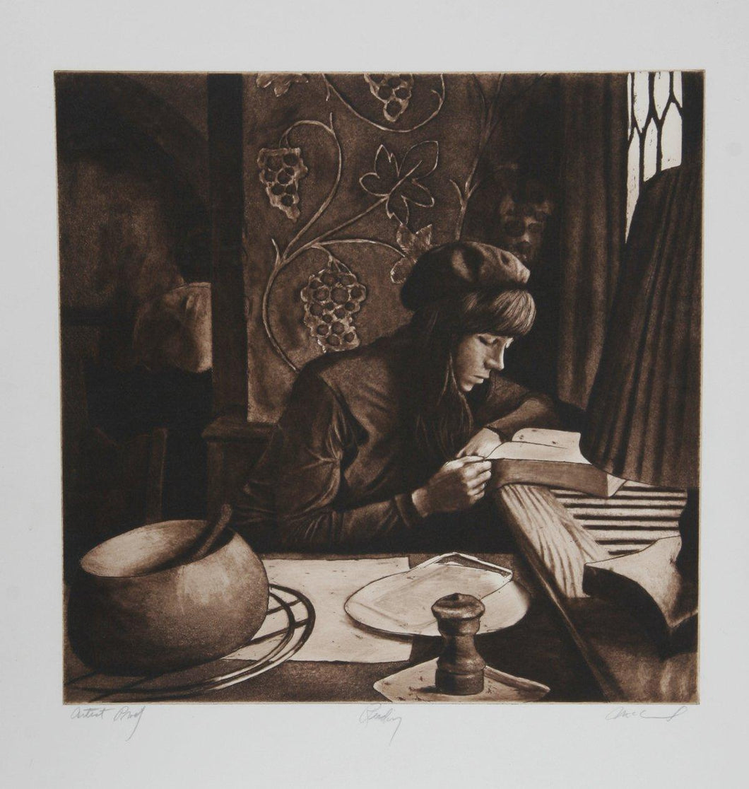 Reading Etching | Harry McCormick,{{product.type}}