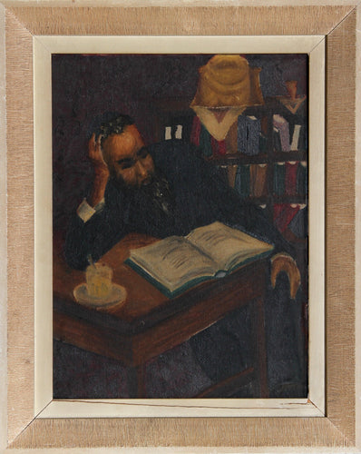 Reading Man (Judaica) Oil | Unknown Artist,{{product.type}}
