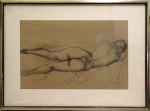 Reclining Nude in Heels Pencil | Emil Ganso,{{product.type}}