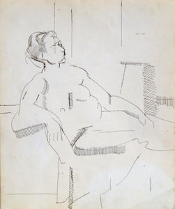 Reclining Nude in Studio II Ink | Robert Blackburn,{{product.type}}