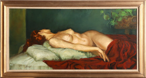Reclining Nude Oil | Daniel Barry,{{product.type}}