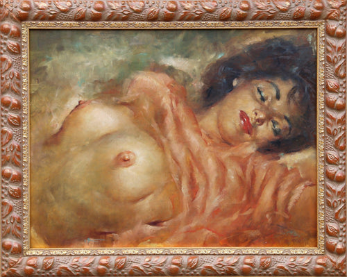 Reclining Nude Oil | Julian Ritter,{{product.type}}