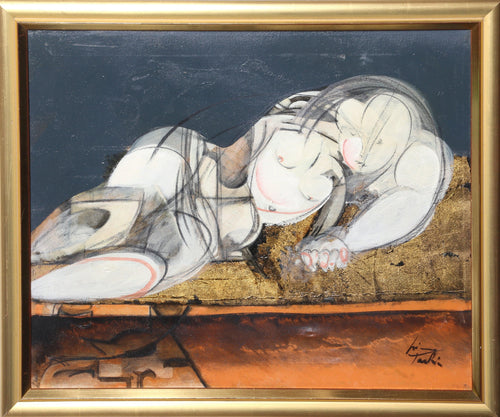 Reclining Nude Oil | Lino Tardia,{{product.type}}