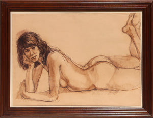 Reclining Nude Pastel | Gerald Fairclough,{{product.type}}