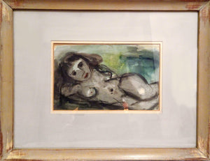Reclining Nude Watercolor | George Zachary Constant,{{product.type}}