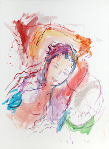 Reclining Woman II Watercolor | Wayne Ensrud,{{product.type}}