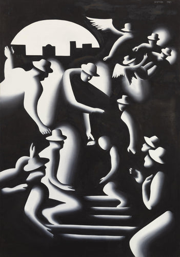 Reconstruction Oil | Mark Kostabi,{{product.type}}