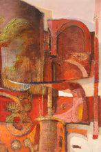 Red Abstract Construction Oil | Oskar D'Amico,{{product.type}}