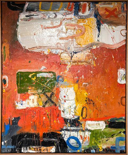 Red Abstract Mixed Media | Robert Baribeau,{{product.type}}