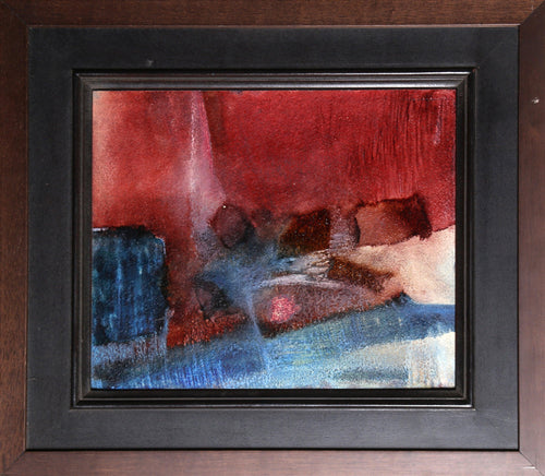 Red and Blue Abstract Acrylic | Unknown Artist,{{product.type}}