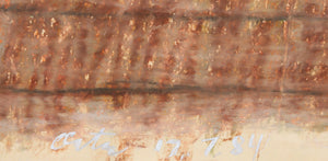 Red and Brown pastel | Unkown Artist,{{product.type}}