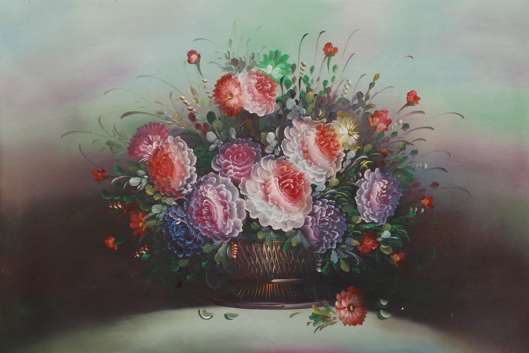 Red and Purple Flowers (12) Oil | Chuju Sheng,{{product.type}}