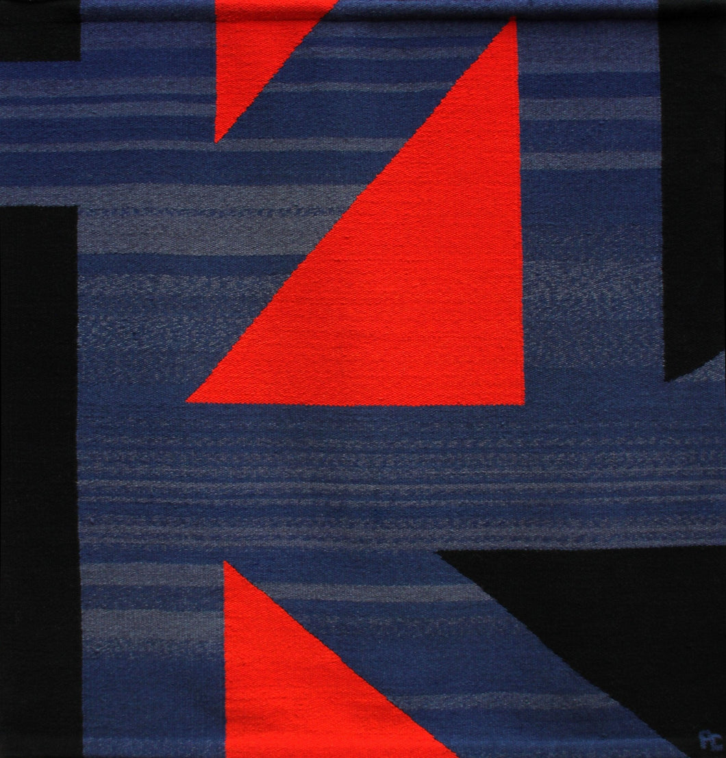 Red, Blue, Black #15 Tapestries and Textiles | Pierre Clerk,{{product.type}}