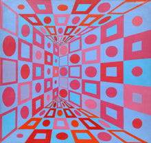 Red Blue Variations Acrylic | Roy Ahlgren,{{product.type}}