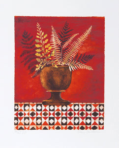 Red Ferns Lithograph | Mary Faulconer,{{product.type}}