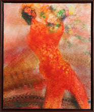 Red Figure with Flowers Oil | Juan Garcia Ripolles,{{product.type}}