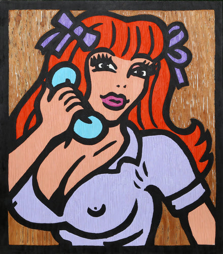 Red Head Mixed Media | Mark Beam,{{product.type}}