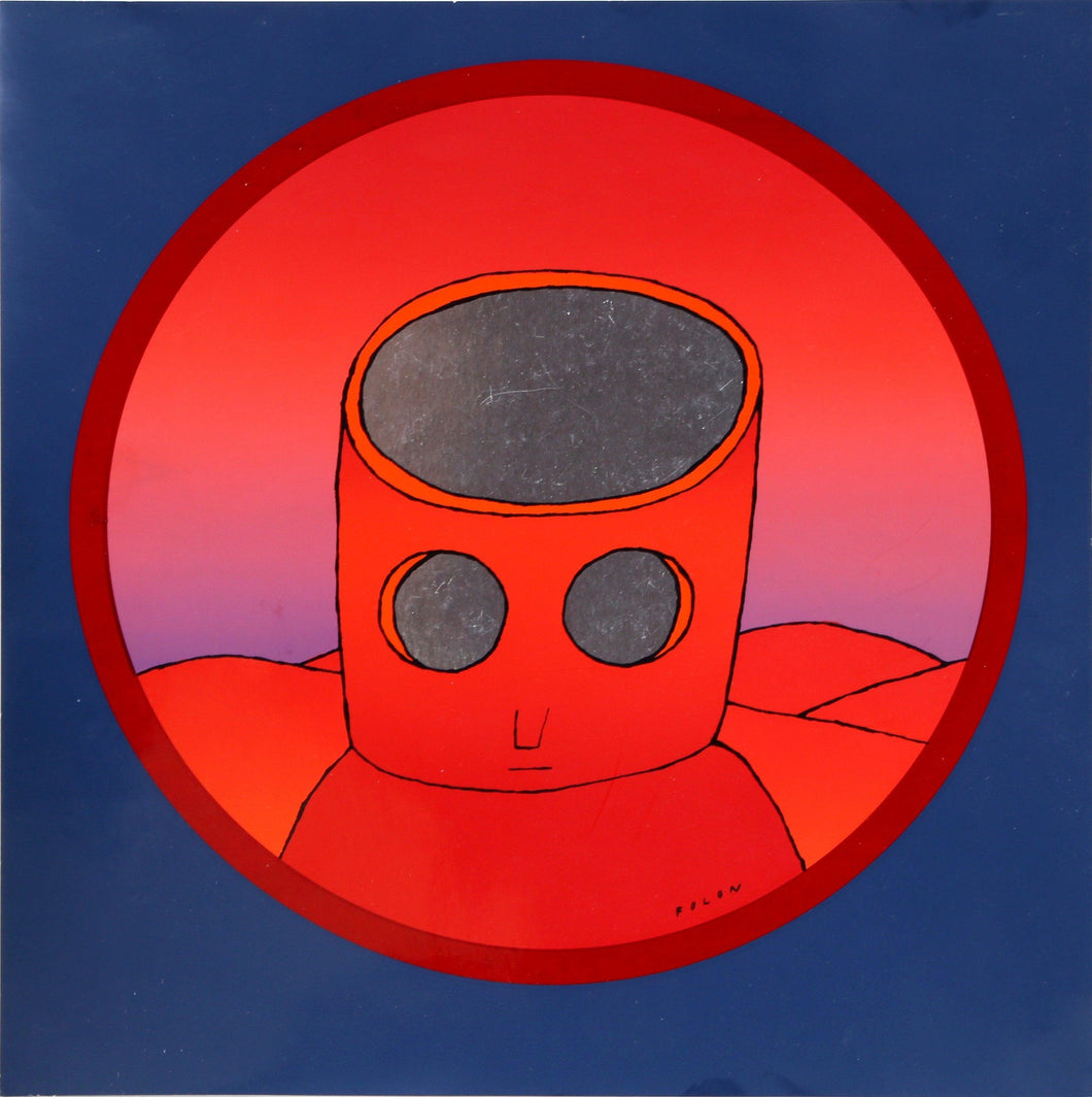 Red Head Poster | Jean-Michel Folon,{{product.type}}