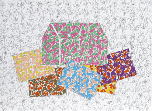 Red House with Cards Screenprint | George Chemeche,{{product.type}}