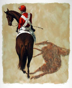 Red Jockey Below Lithograph | Henry Koehler,{{product.type}}
