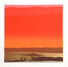 Red Landscape Screenprint | Joseph Grippi,{{product.type}}