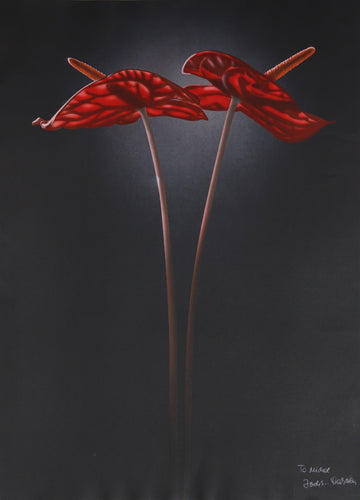Red Lilies Lithograph | Jochen Labriola,{{product.type}}