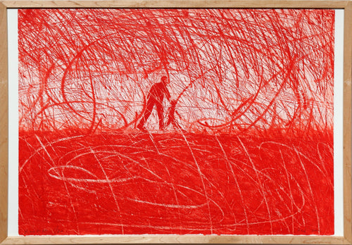 Red Man in Landscape Etching | Alex Kremer,{{product.type}}