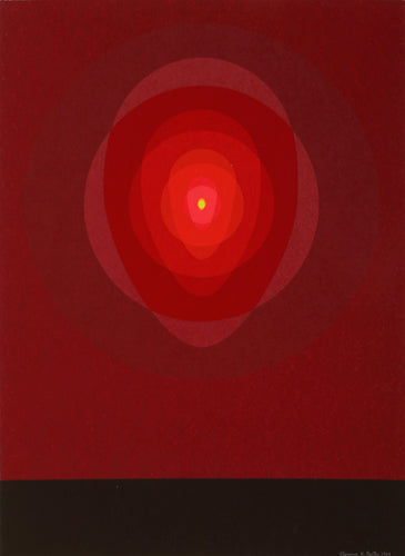 Red Mandala Screenprint | Clarence Holbrook Carter,{{product.type}}