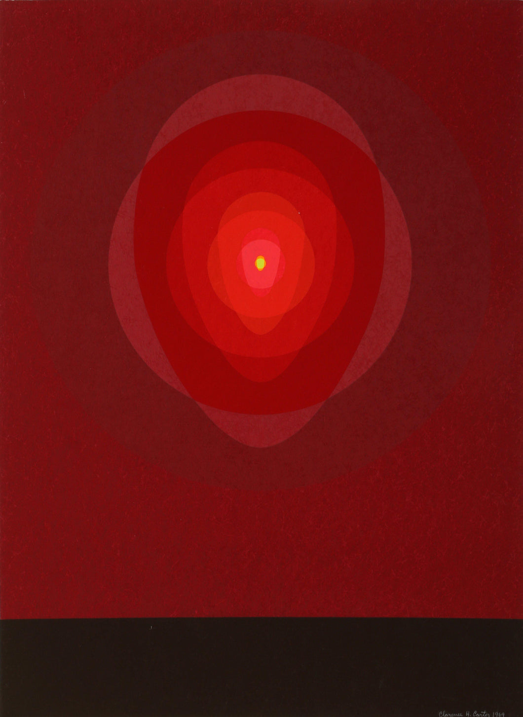 Red Mandala Screenprint | Clarence Holbrook Carter,{{product.type}}