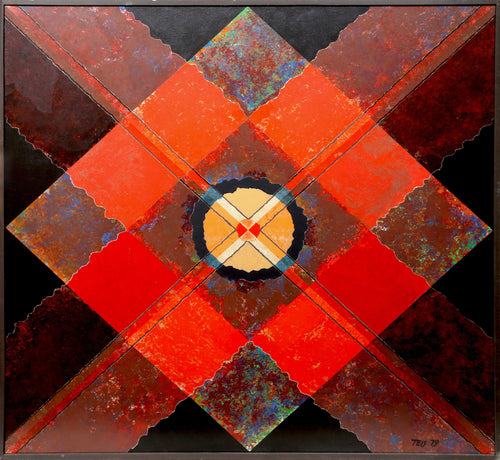 Red Metallic Diamond Acrylic | Dan Teis,{{product.type}}