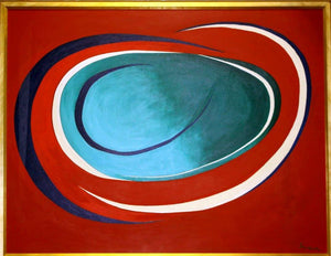 Red Orbit Acrylic | Michael Schreck,{{product.type}}