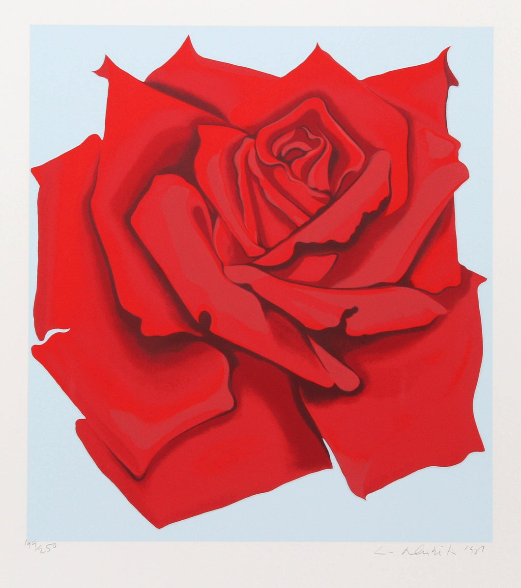 Red Rose from the Stamps Series Screenprint | Lowell Blair Nesbitt,{{product.type}}