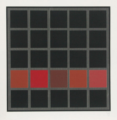 Red Row Screenprint | Jesus Rafael Soto,{{product.type}}