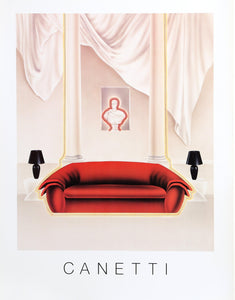 Red Sofa Poster | Michel Canetti,{{product.type}}