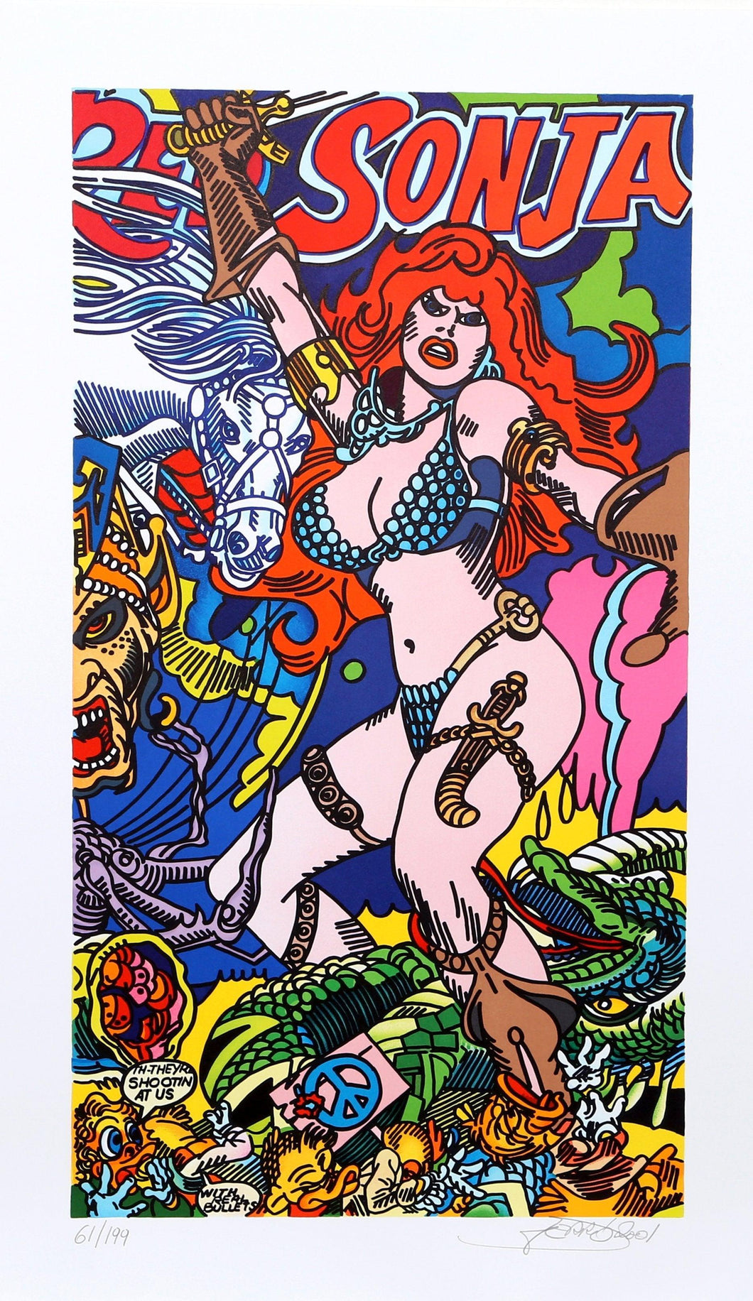 Red Sonja Lithograph | Erró,{{product.type}}