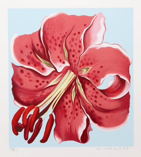 Red Spotted Lily from the Stamp Series Screenprint | Lowell Blair Nesbitt,{{product.type}}