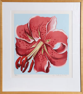 Red Spotted Lily from the Stamp Series Screenprint | Lowell Blair Nesbitt,{{product.type}}