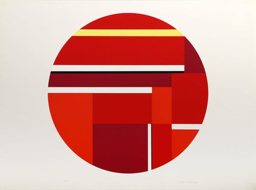 Red Tondo III Screenprint | Ilya Bolotowsky,{{product.type}}