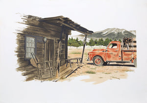 Red Truck Lithograph | Henry Fonda,{{product.type}}