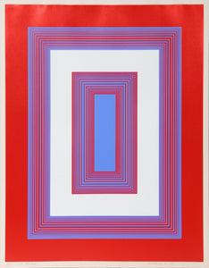 Red, White, and Blue, from 1776 USA Screenprint | Richard Anuszkiewicz,{{product.type}}